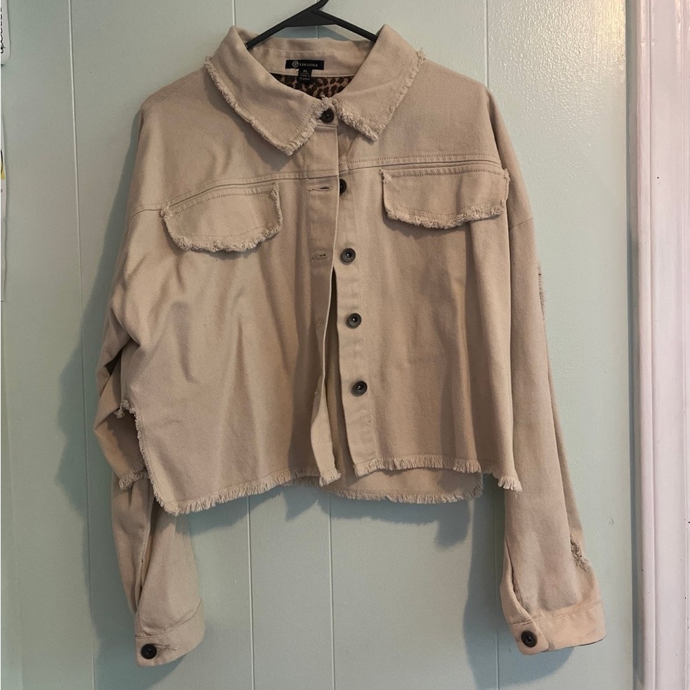 Versona Beige/Cheetah Jacket XL